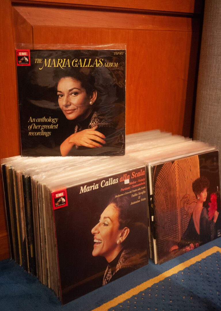 Greek soprano opera singer Maria Callas' albums